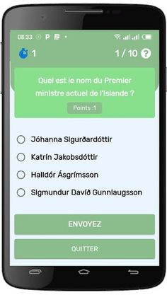 Quiz Islande - Screenshot 4