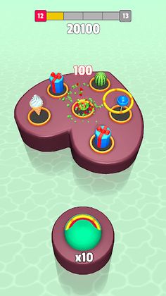 Color Rings - Ring Toss Game - Screenshot 1