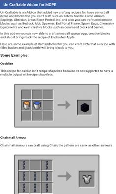 Un-Craftable Add-on for Minecr - Screenshot 1