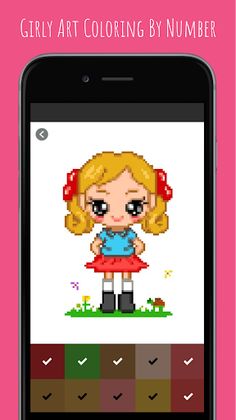 Girly Art Coloring By Number - Screenshot 3