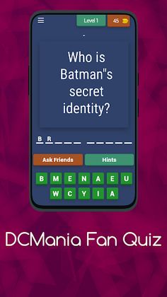 DCMania Superhero Quiz Game - Screenshot 1