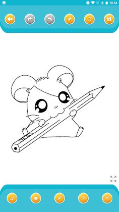 Hamster Cartoon Coloring - Screenshot 2