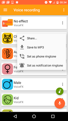 VoiceFX - Voice Changer with v - Screenshot 3