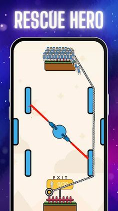 Rescue Hero Rope Puzzle Master - Screenshot 2