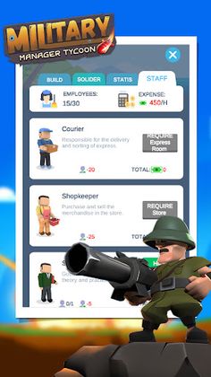 Military Manager Tycoon - Screenshot 4