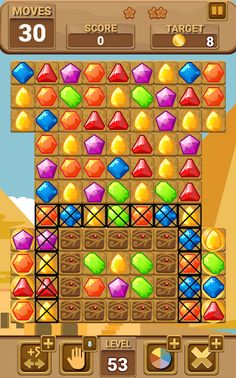 Lost jewels of Egypt Match 3 - Screenshot 2
