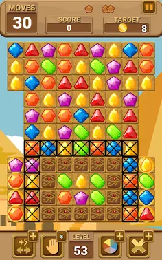 Lost jewels of Egypt Match 3 - Screenshot 2