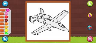 Coloring Airplane game - Screenshot 2