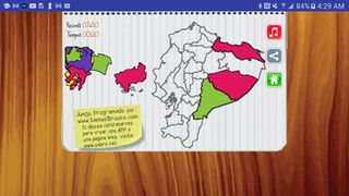 Juego del Mapa de Ecuador - Screenshot 2