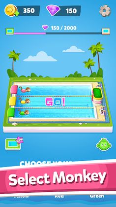 Monkey Swimming - Screenshot 2