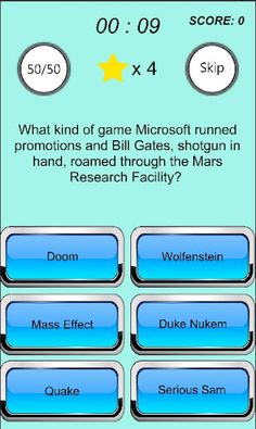 Video Gaming Unbelievable Quiz - Screenshot 1