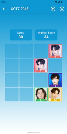 GOT7 2048 Game - Screenshot 4