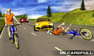 Bicycle Rider Traffic Race 17 - Screenshot 2