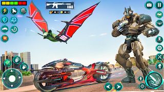 Bat Robot Moto Bike Robot Game - Screenshot 1