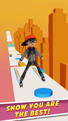 Roller Skating Run - Screenshot 2