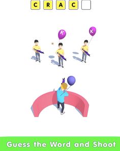 Word Shooter - Word Games - Screenshot 1