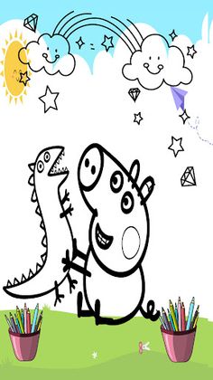 Pig coloring pepp game - Screenshot 2