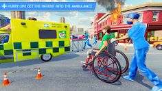 WheelChair Ambulance Games - Screenshot 2