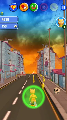 Halloween Cat Monster Run - Screenshot 2