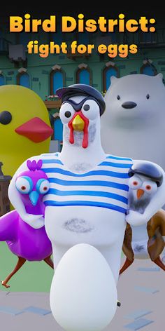 Bird District: fight for eggs - Screenshot 1