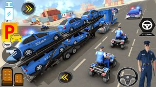 Police Car Transporter USA Pro - Screenshot 3