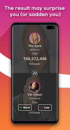 Higher Lower Game for Instagra - Screenshot 4