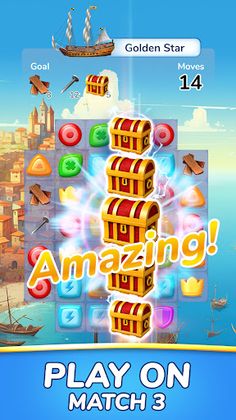 Ship Master: Match 3 Port - Screenshot 2