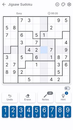 Jigsaw Sudoku - Screenshot 1