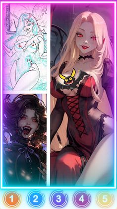 Horror Dark Color by Number - Screenshot 1