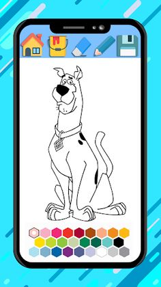 Scooby coloring doo cartoon ga - Screenshot 1