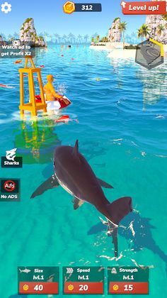 Idle Shark 2-Mega Tycoon Game - Screenshot 1