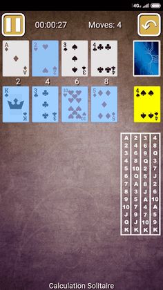Calculation Solitaire - Screenshot 2
