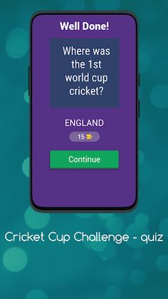 Cricket Cup Challenge - quiz - Screenshot 2