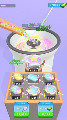 Rainbow Cotton Candy Ice Cream - Screenshot 3