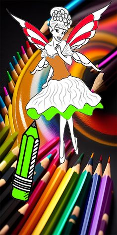 Myth & Fairy Coloring book - Screenshot 2
