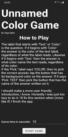 Unnamed Color Game - Screenshot 1