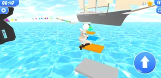 Cute girl parkour obby on ship - Screenshot 1