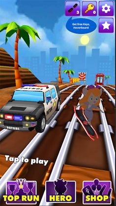 Subway Princess Run Hoverboard - Screenshot 1