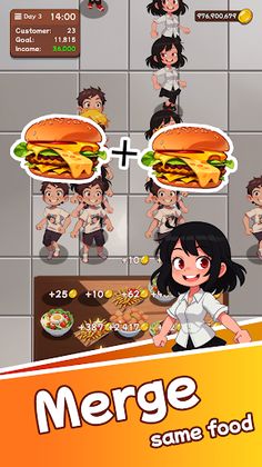 Burger Merge - Screenshot 1