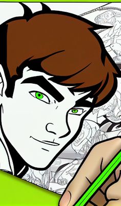Alien Ben Coloring Pages - Screenshot 2
