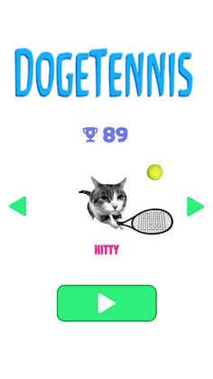 Cat Dog Tennis Games - Screenshot 1
