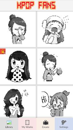 KPOP Fans - Pixel Art - Screenshot 1