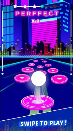 Neon Tiles Hop: EDM Ball - Screenshot 3