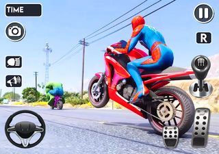 Spider Tricky Bike Stunt Race - Screenshot 1
