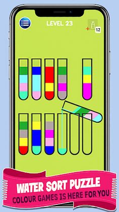 Water Colors Sorting Puzzle 3D - Screenshot 1