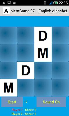 MemGame 07 - English alphabet - Screenshot 2