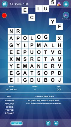 Infinite Words - Word Search - Screenshot 1