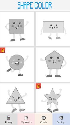 Shape Colors Pixel Art - Screenshot 2