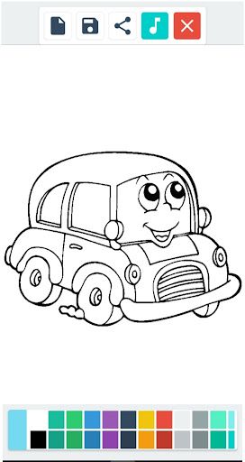 Coloring Cars for Kids - Screenshot 2