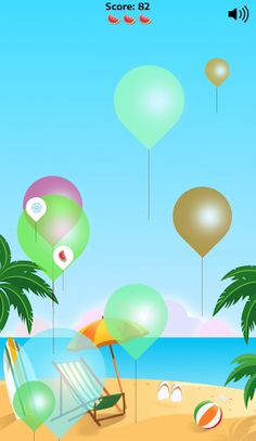 Beach Balloons - Screenshot 1